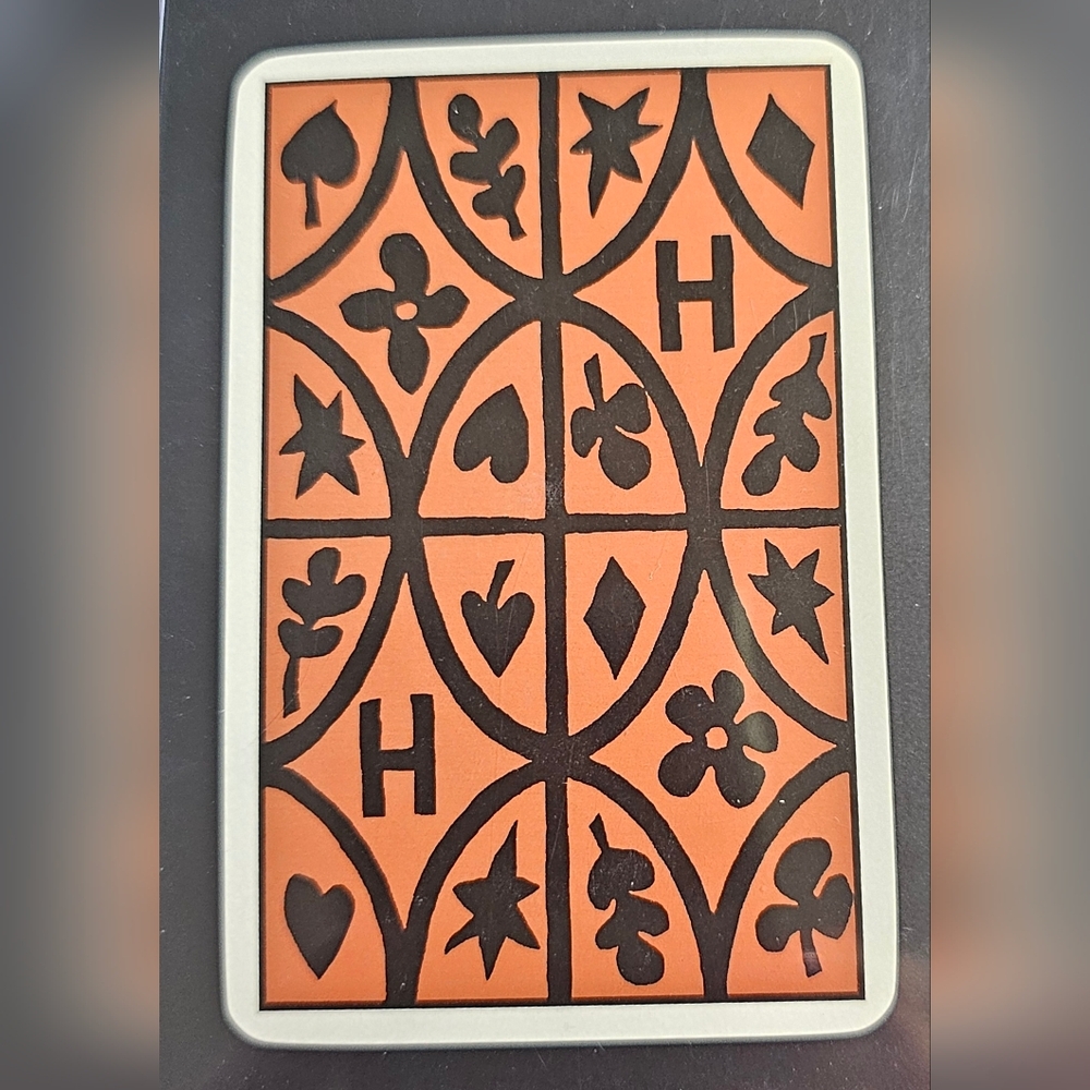 Hermes playing card new in holder